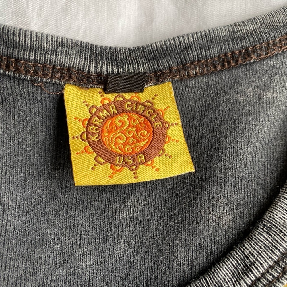 Karma Circle Rainbow Tie Dye Patchwork Tank Top F… - image 7